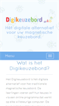 Mobile Screenshot of digikeuzebord.nl